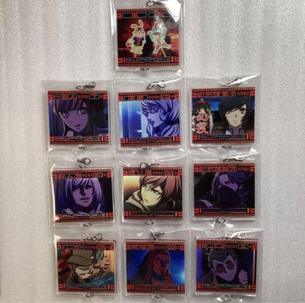 Akudama Drive Connecting Acrylic Keychain F/S-M501 from japan Rare  Good conditi