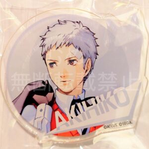 Persona 3 Nanja Town Name Badge Sanada F/S-M501 from japan Rare  Good condition