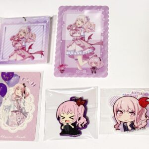 Mizuki Akiyama Keychain Rubast Sticker Epica Hard Case Proseca F/S-M501 from jap