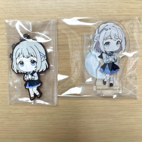 Gakuen Idolmaster Ririya Katsuragi Mini Acrylic Stand Rubber Mascot