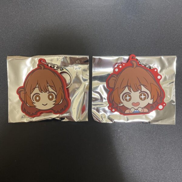 Gakuen Idolmaster Yume Hanami Trading Rubber Keychain A B