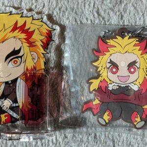 Rengoku Kyoujuro Acrylic Stand/Rubber Key Chain/Set Of 2 F/S-M501 from japan Rar