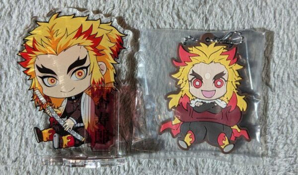 Rengoku Kyoujuro Acrylic Stand/Rubber Key Chain/Set Of 2 F/S-M501 from japan Rar