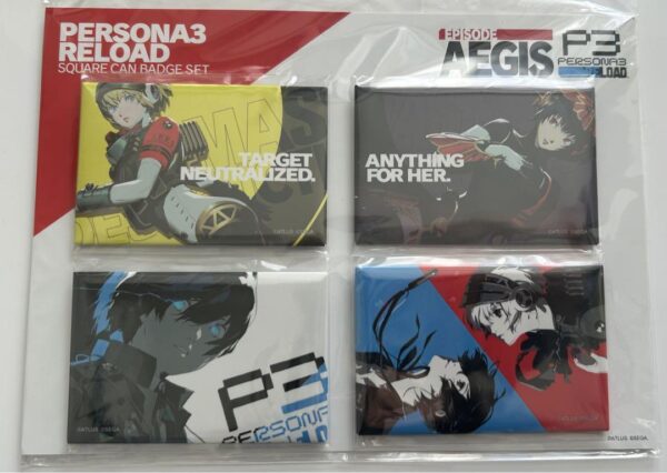 Persona 3 Reload Can Badge Set P3R F/S-M501 from japan Rare  Good condition