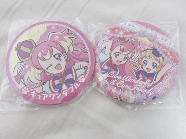 Wandaful Precure Can Badge Cure Wonderful Friendly F/S-M501 from japan Rare  Goo
