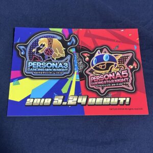 Persona 3 5 Title Logo Sticker Novelty F/S-M501 from japan Rare  Good condition