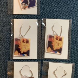 Heroaka 100Yen Acrylic Key Chain F/S-M501 from japan Rare  Good condition