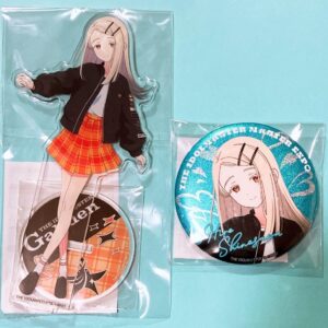 Gakuen Idolmaster Expo Official Acrylic Stand Can Badge Hiroshi Shinozawa