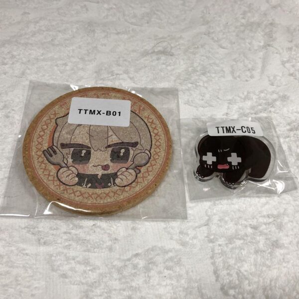 Totomix Webpon Coaster Acrylic Key Chain F/S-M501 from japan Rare  Good conditio