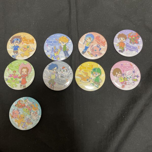 Digimon Adventure 100 Yen Store Daiso Can Do Badge F/S-M503 from japan Rare  Goo