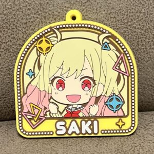 Proseca Saki Tenma Rubber Keychain F/S-M501 from japan Rare  Good condition