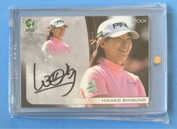 Magho Epoch 2021 Japan Women'S Golf Autographed Card Hinako Shibuno F/S-M501 fro