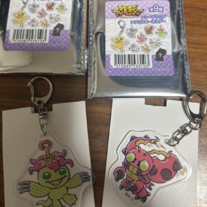 Digimon Acrylic Keychain Palmon Tentmon F/S-M503 from japan Rare  Good condition