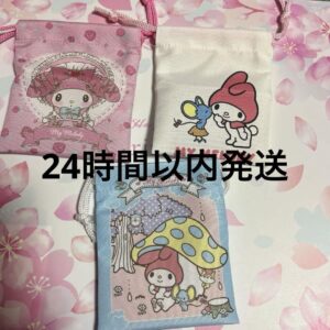 Seria My Melody Small Drawstring Set F/S-M503 from japan Rare  Good condition