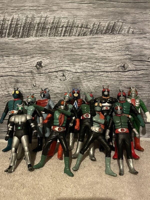 Kamen Rider Mini Soft Vinyl Set F/S-M503 from japan Rare  Good condition