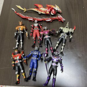 Kamen Rider Ryuki 9 Soft Vinyl Set F/S-M503 from japan Rare  Good condition