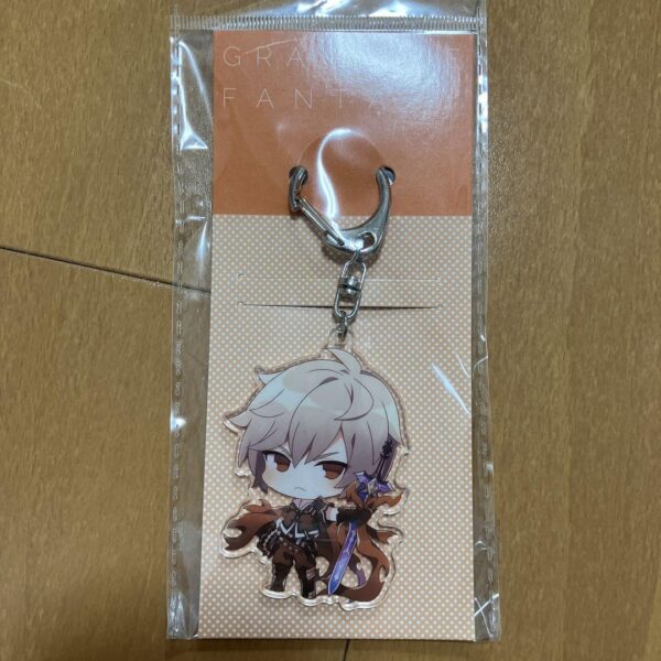 Albert Granblue Fantasy Acrylic Keychain F/S-M501 from japan Rare  Good conditio