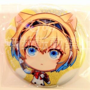 Persona 3 Nanjatown Glitter Can Badge Aigis F/S-M501 from japan Rare  Good condi