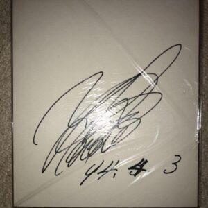 Yumiko Hotta All Japan Women'S Pro Wrestling Era Autographed Colored Paper F/S-M