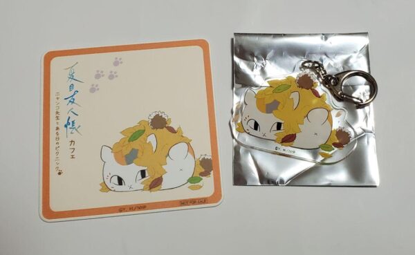 Natsume'S Book Of Friends Nyanko Sensei Collaboration Cafe Coaster 3 F/S-M501 fr