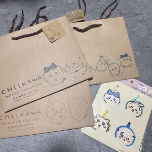Chiikawa 100 Yen Shop Can Do Craft Gift Bag 3 Types Tag Set