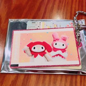 Sanrio Puroland Ticket Motif Keychain Mero My Melody F/S-M503 from japan Rare  G