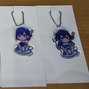 Kantsubaki Lawson Koko Rime Acrylic Key Chain Set F/S-M501 from japan Rare  Good