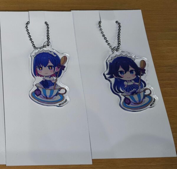 Kantsubaki Lawson Koko Rime Acrylic Key Chain Set F/S-M501 from japan Rare  Good