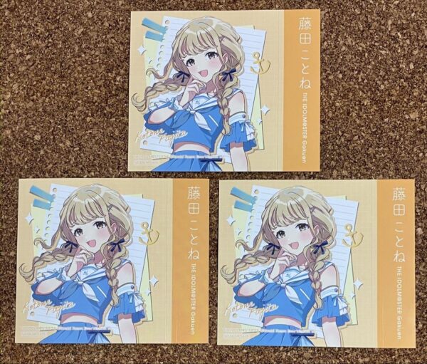 Gakuen Idolmaster Kotone Fujita Lawson 3 Stickers