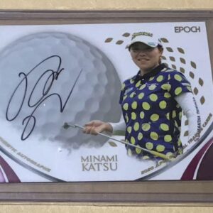 Minami Katsu Women'S Golf Limited To 90 Autographed Cards F/S-M501 from japan Ra
