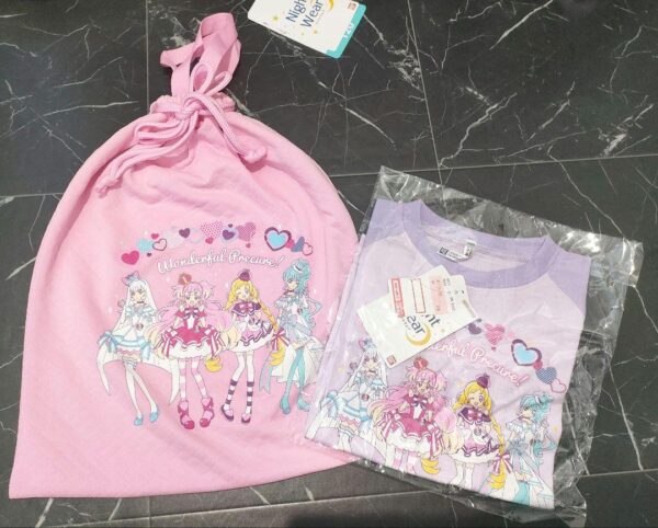 Wonderful Precure Drawstring T-Shirt F/S-M501 from japan Rare  Good condition