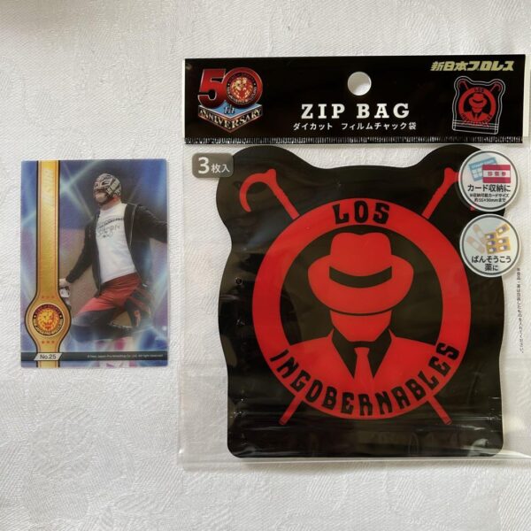 New Japan Pro Wrestling Trading Card Collection Clear Bushi Lij Zip Bag F/S-M503