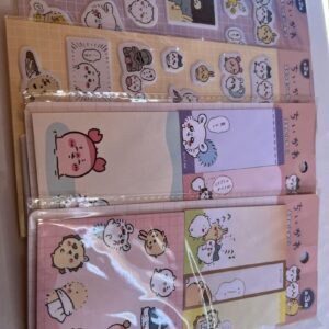 Chiikawa 100 Yen Sticky Note Sticker Set