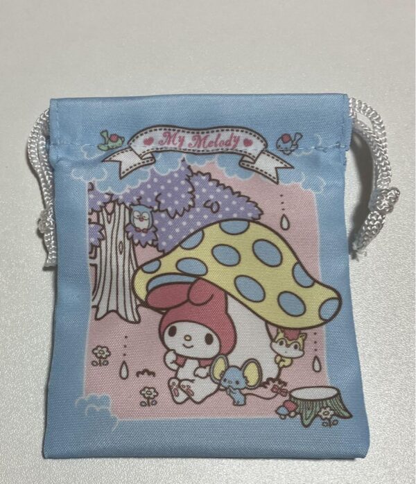 Sanrio My Melody 50Th Anniversary 100 Yen Store Mini Drawstring Wear F/S-M503 fr