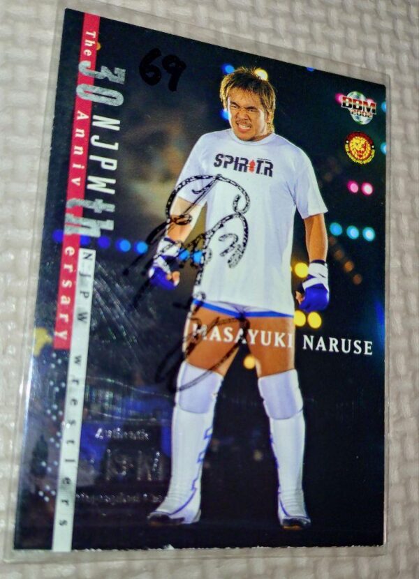 2002 Bbmjapan Pro Wrestling 30Th Anniversary Autographed By Naruse Masayoshi F/S