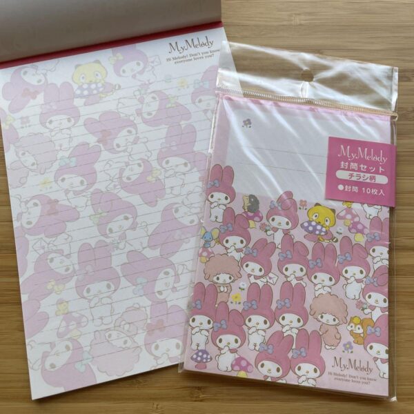 My Melody Letter Set Sanrio F/S-M503 from japan Rare  Good condition