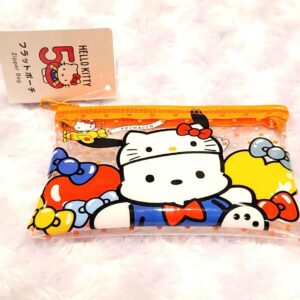 Discontinued Product Sanrio Flat Pouch Hello Kitty 50Th Anniversary Pochakko F/S