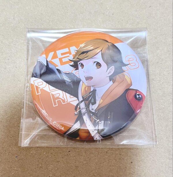 Persona 3 Reload Nanja Town Can Badge Inui Amada F/S-M501 from japan Rare  Good