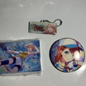 Minori Hanasato Noble Art Glitter Can Badge Acrylic Keychain F/S-M501 from japan