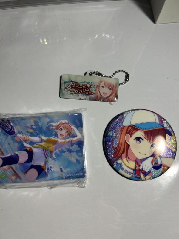 Minori Hanasato Noble Art Glitter Can Badge Acrylic Keychain F/S-M501 from japan