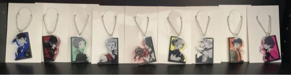 Persona 3 Acrylic Keychain Set F/S-M501 from japan Rare  Good condition