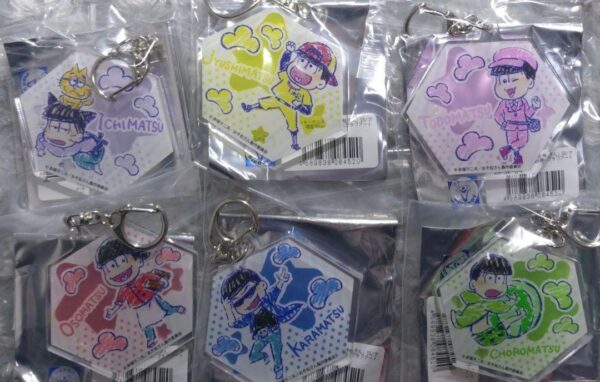Osomatsu-San Graph Art Scene Ver. Acrylic Keychain Set F/S-M501 from japan Rare
