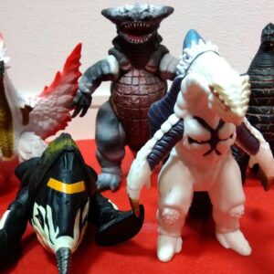 Ultraman Monster Soft Vinyl Set Of 6 F/S-M503 from japan Rare  Good condition