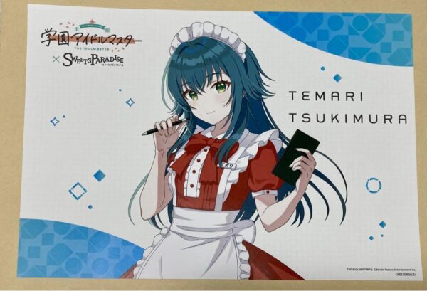 Gakuen Idolmaster Gakumasu Suipara Tsukimura Temari Placemat