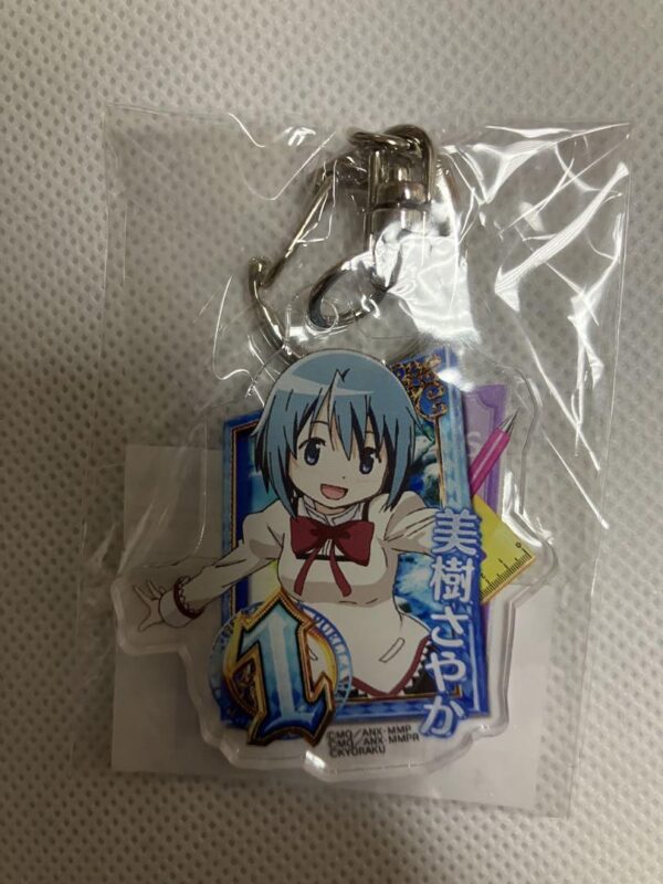 Pachinko Madoka Magica 3 Acrylic Key Chain Miki Sayaka F/S-M501 from japan Rare