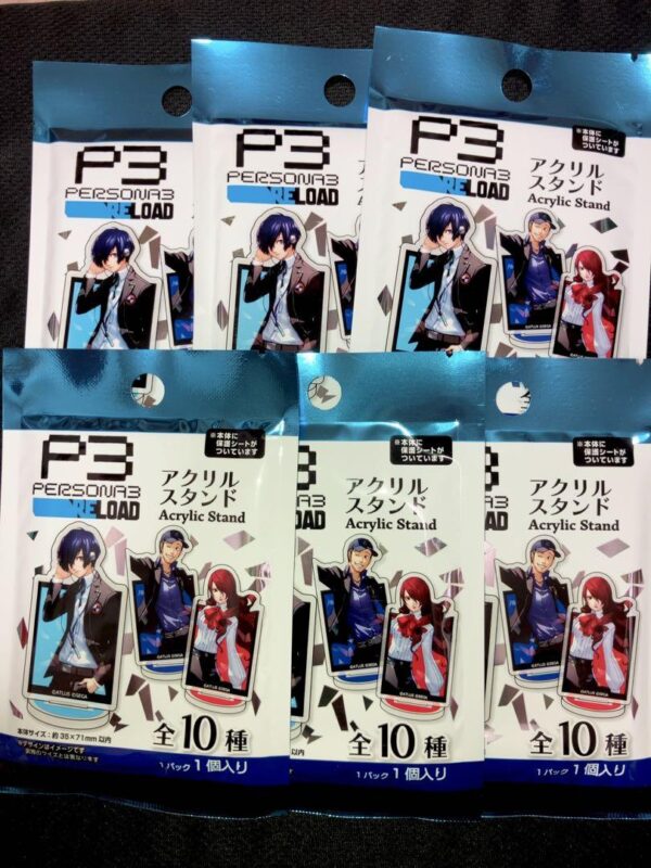 Persona 3 Reload Acrylic Stand 6 Piece Set F/S-M501 from japan Rare  Good condit