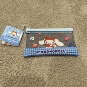 Cinnamoroll Flat Pouch Glitter Sanrio F/S-M503 from japan Rare  Good condition