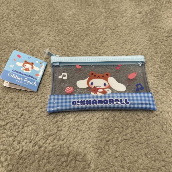 Cinnamoroll Flat Pouch Glitter Sanrio F/S-M503 from japan Rare  Good condition