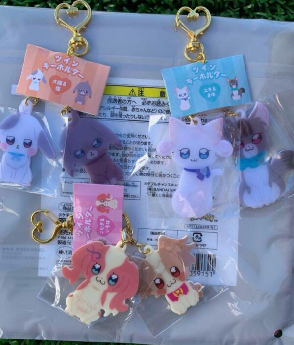 Wandafuru Precure Twin Keychain F/S-M501 from japan Rare  Good condition