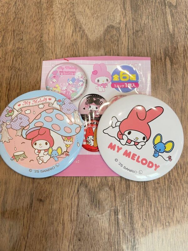Seria Can Do 100 Yen Store My Melo Badge 50Th Anniversary F/S-M503 from japan Ra